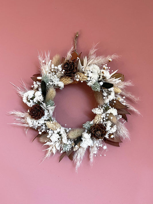 Mini couronne de fleurs séchées "FIONA"