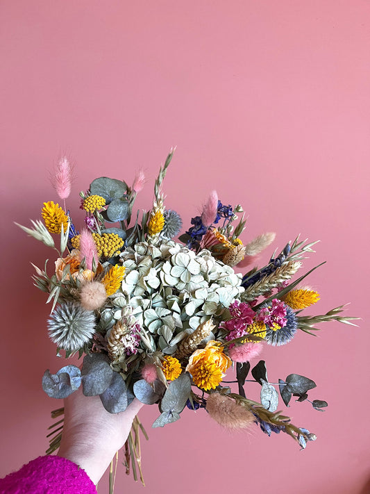 Bouquet de fleurs séchées multicolore GRENADE