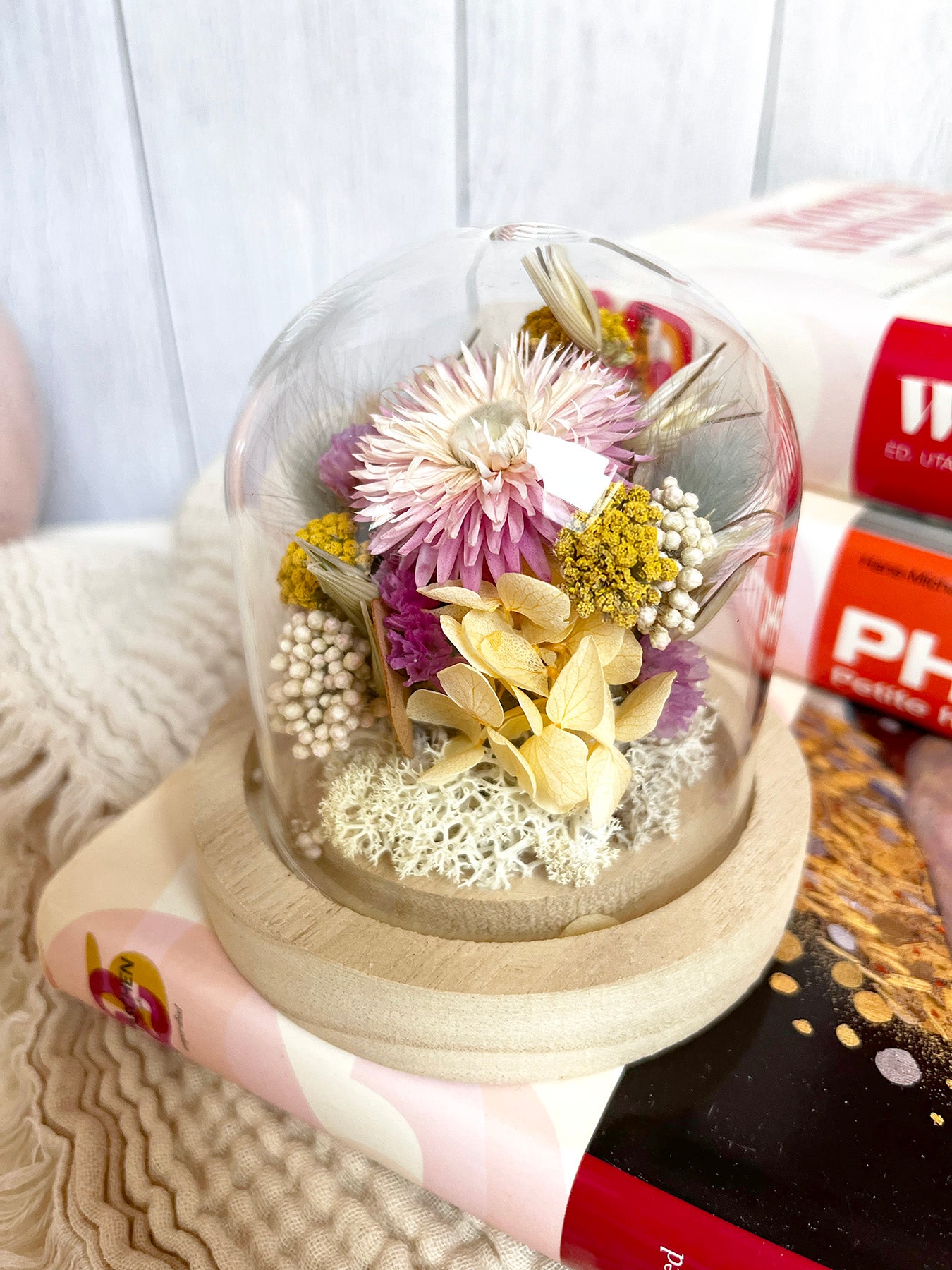 Petite cloche de fleurs séchées SOLÈNE