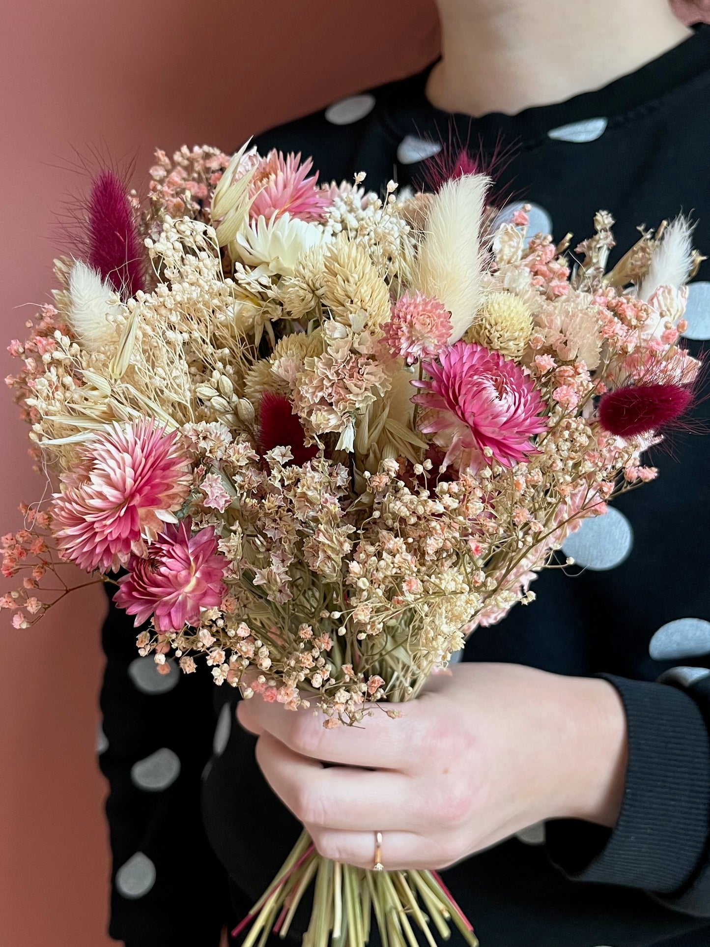 Bouquet de fleurs séchées sur mesure