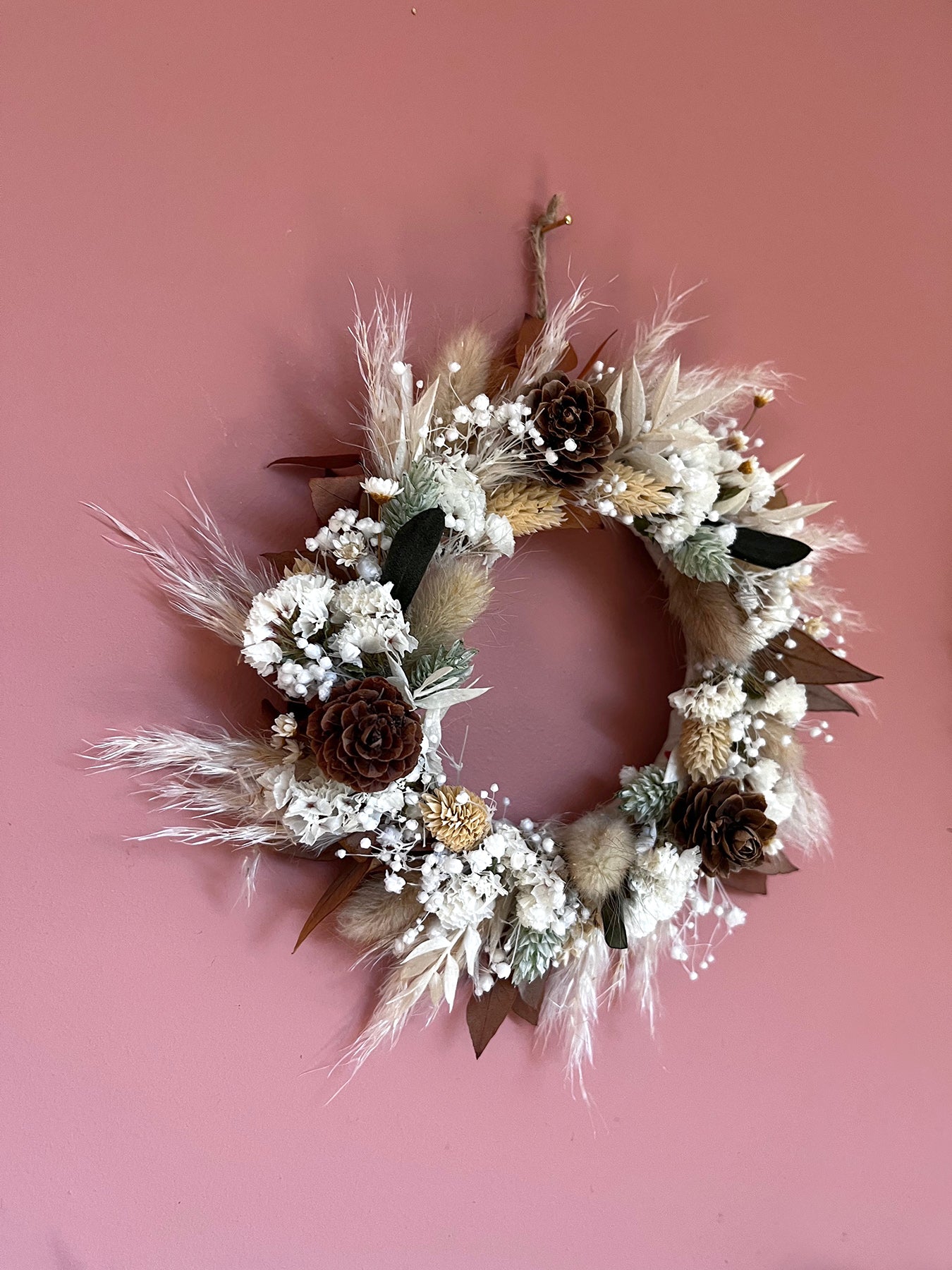 Mini couronne de fleurs séchées "FIONA"