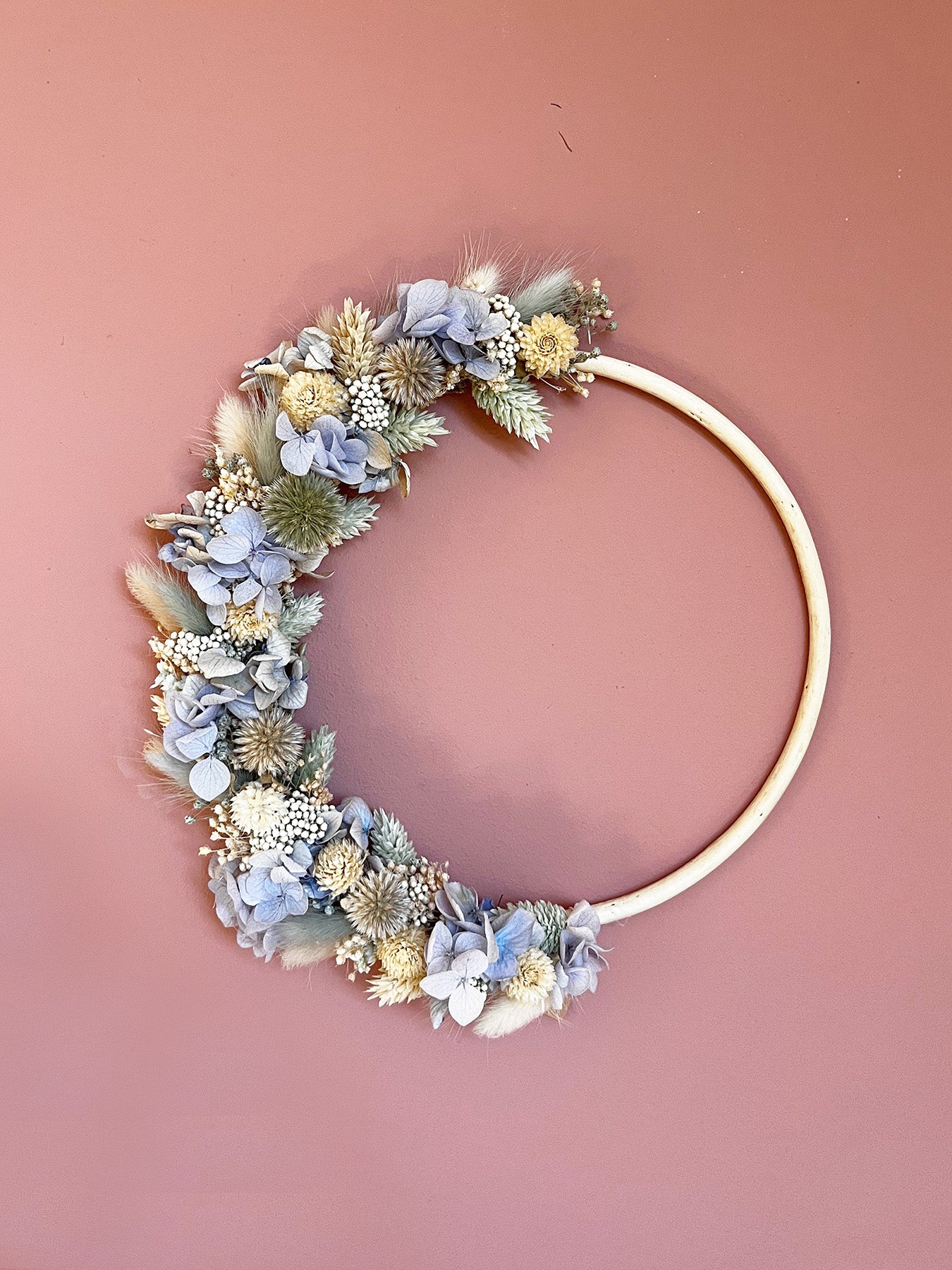 Couronne de fleurs séchées "INES"