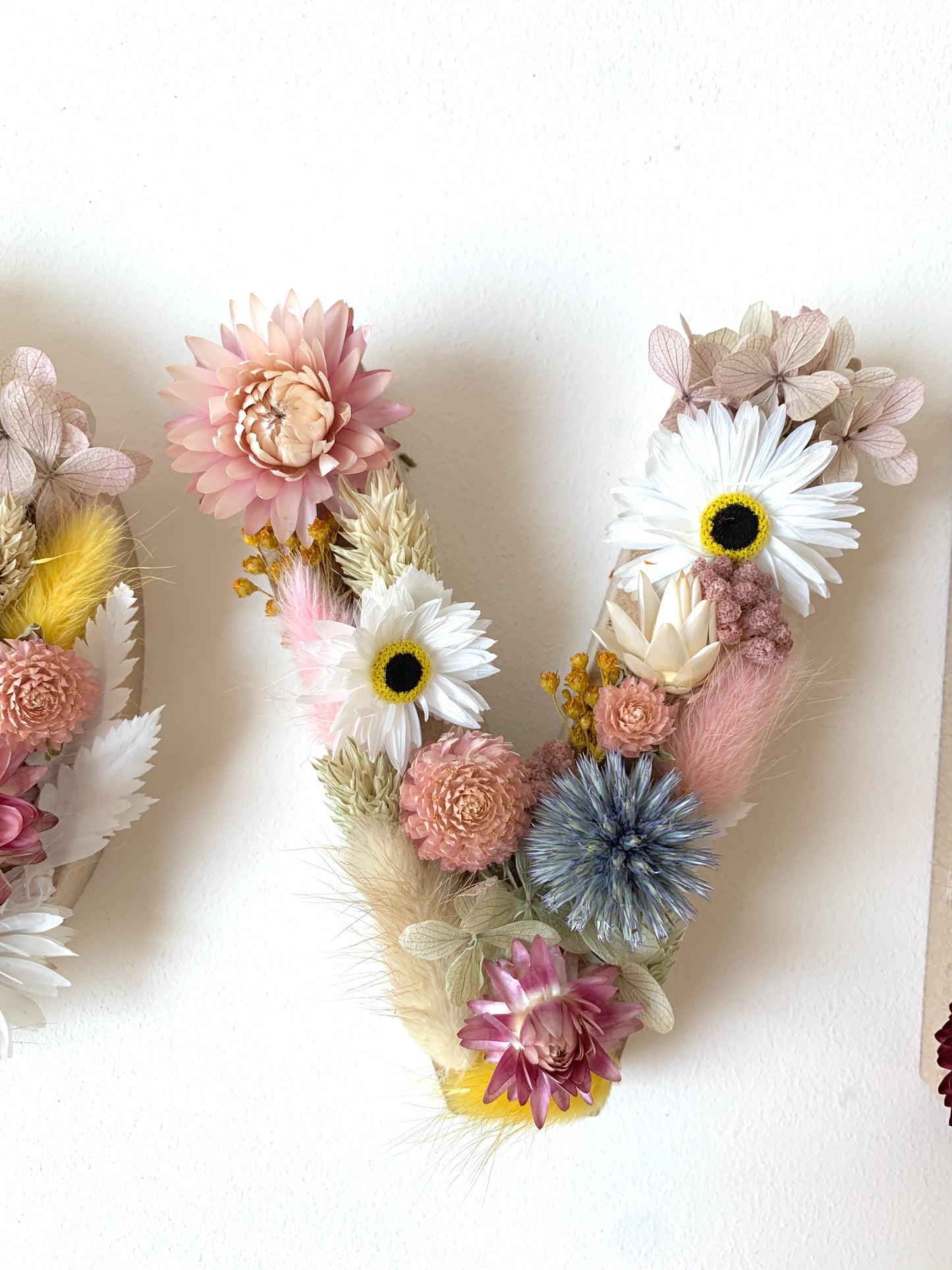 Lettre fleurie sur mesure