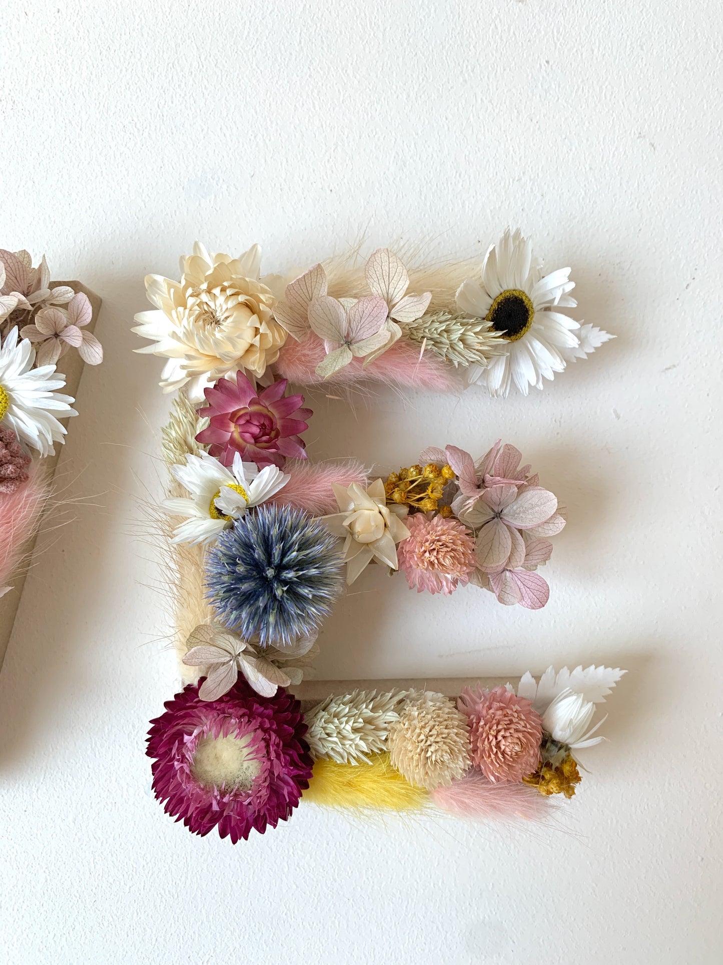 Lettre fleurie sur mesure