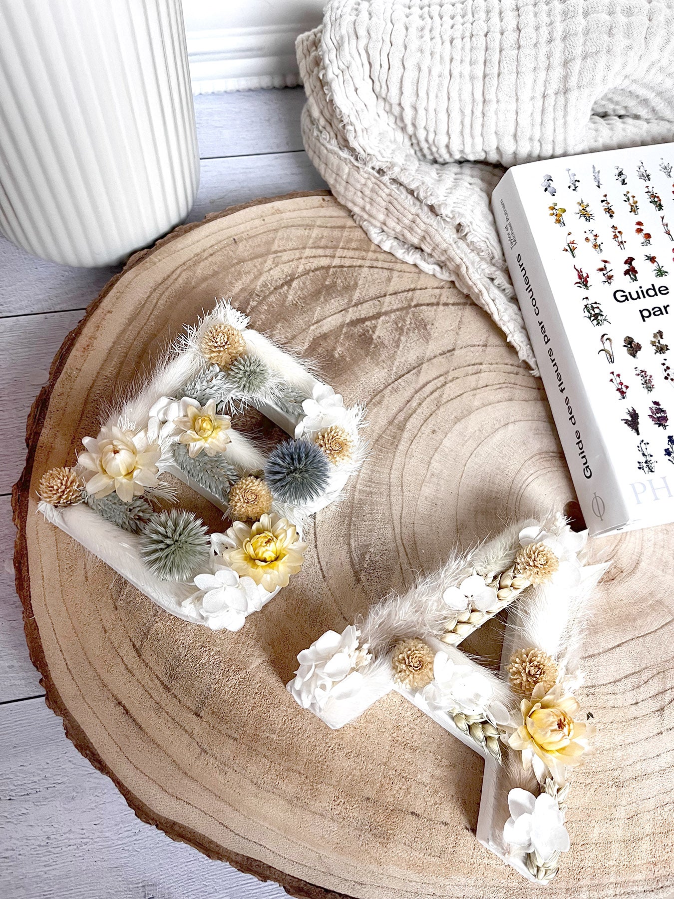 Lettre fleurie sur mesure