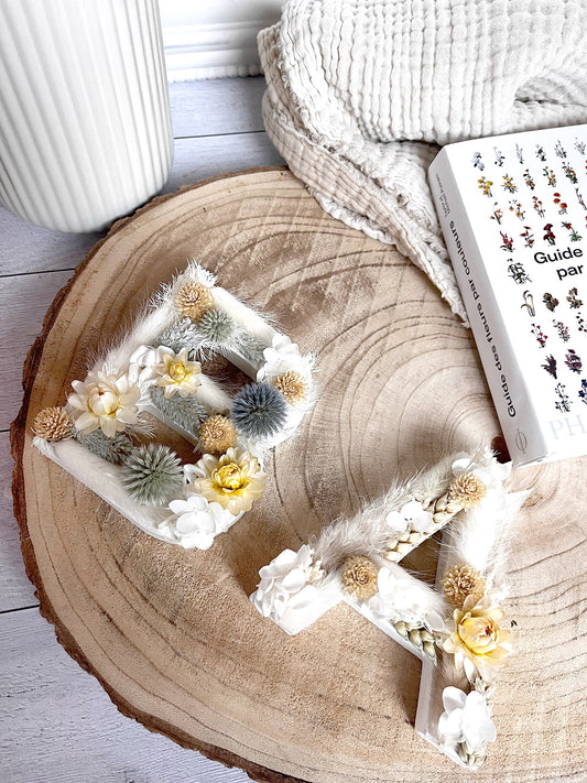 Lettre fleurie sur mesure