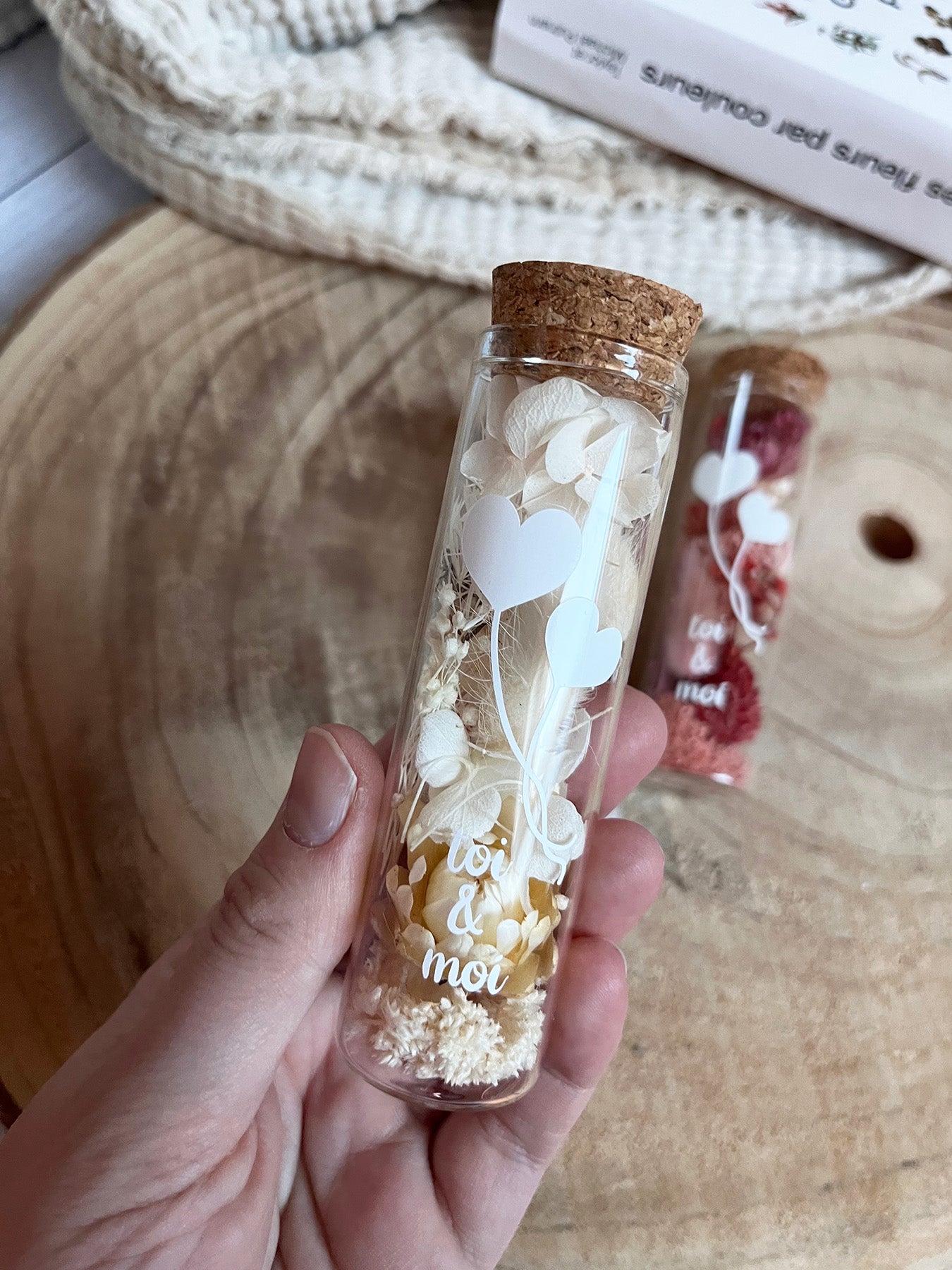 Fiole de fleurs séchées TOI & MOI