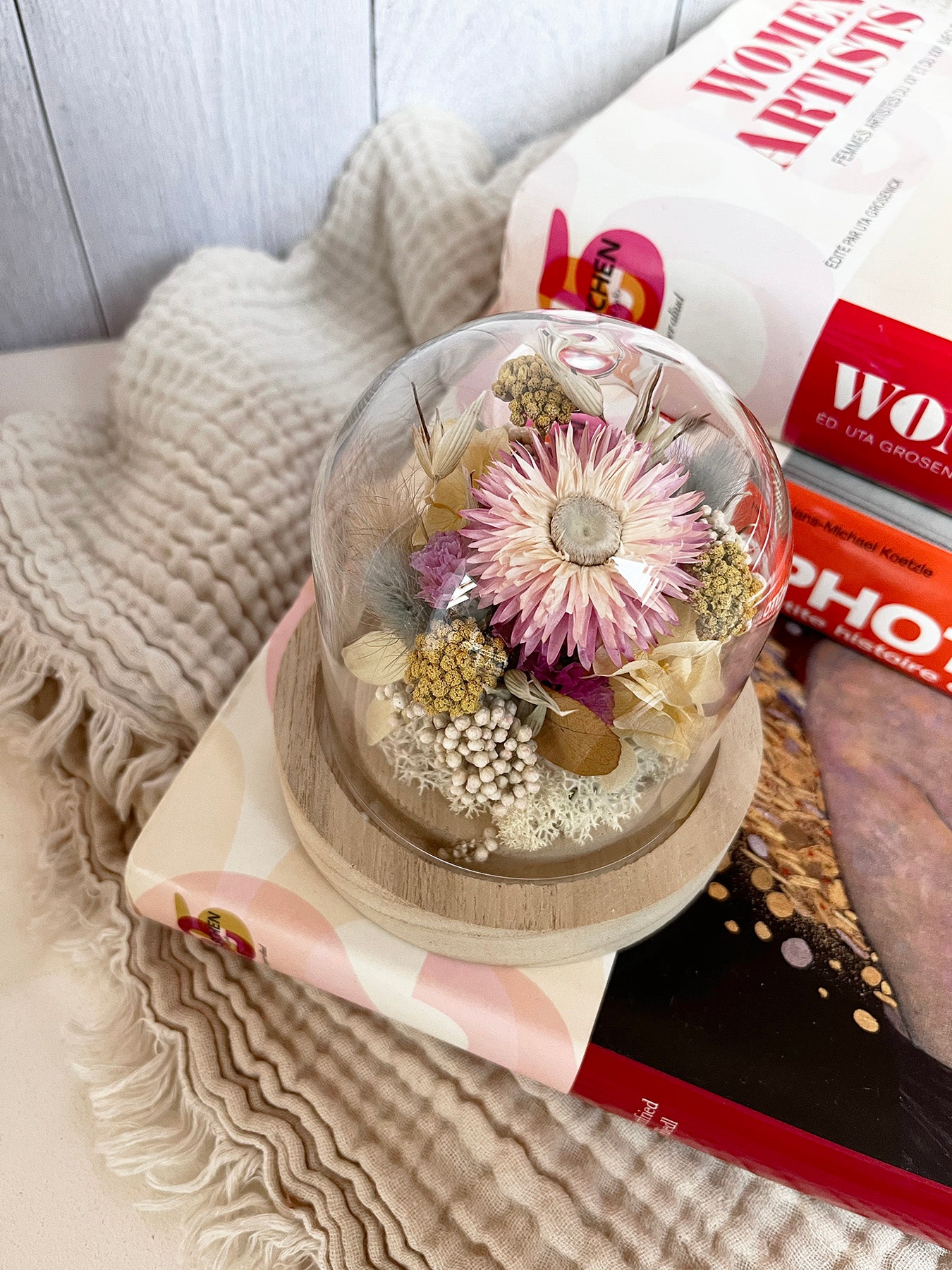 Petite cloche de fleurs séchées SOLÈNE