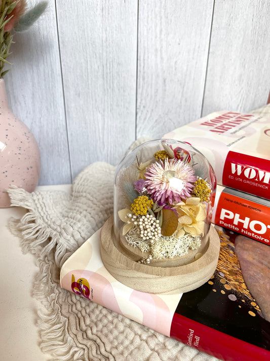 Petite cloche de fleurs séchées SOLÈNE