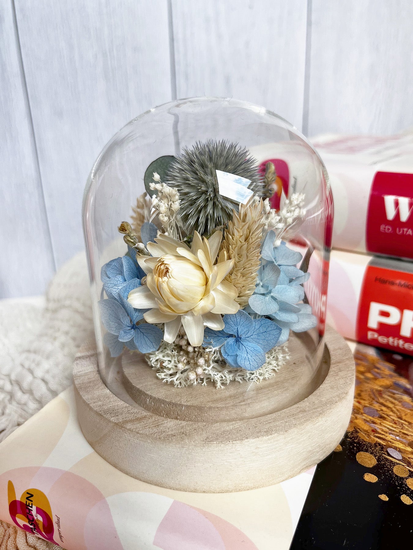 Petite cloche de fleurs séchées IRIS