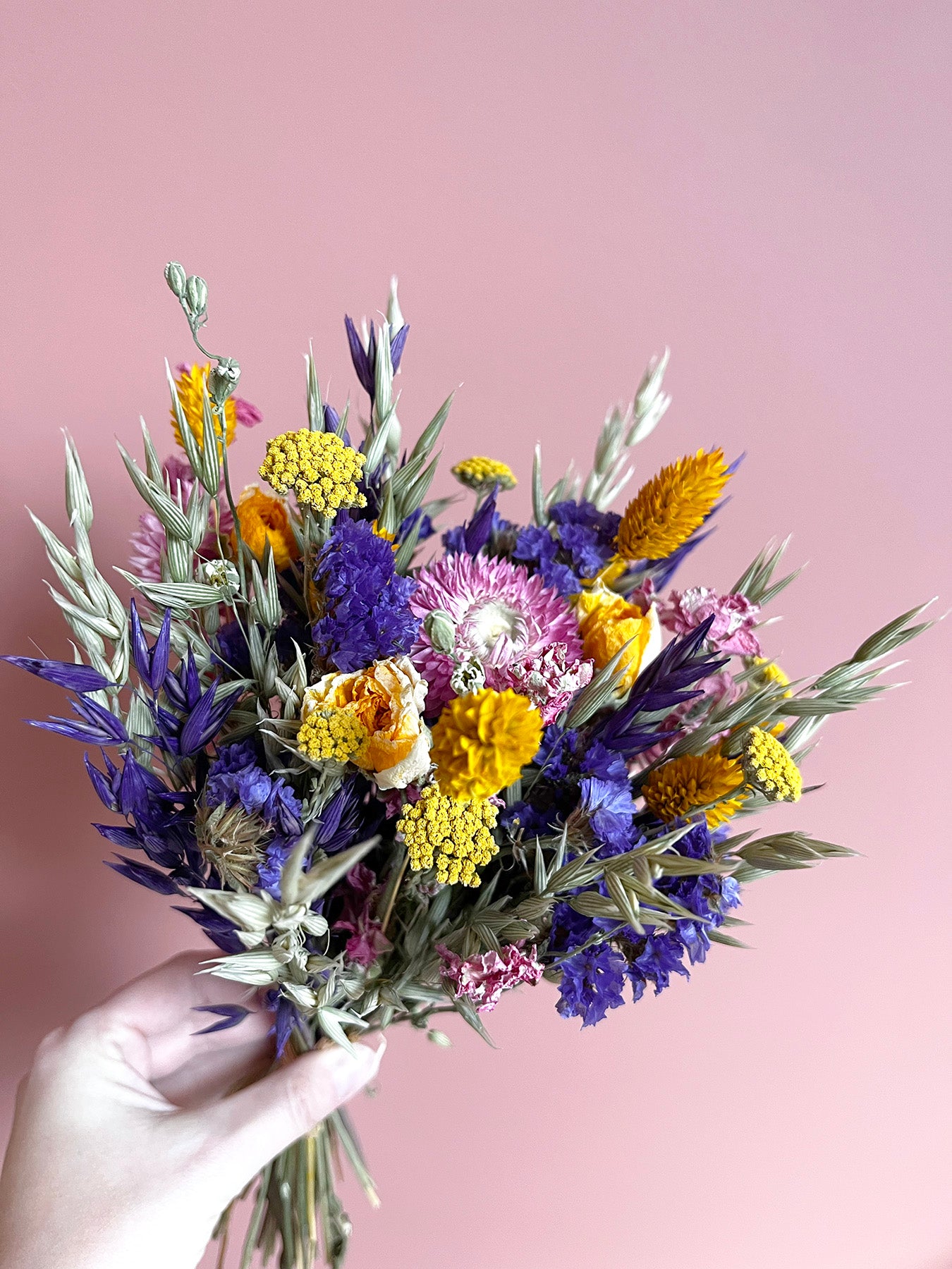 Bouquet de fleurs séchées multicolore GAÏA