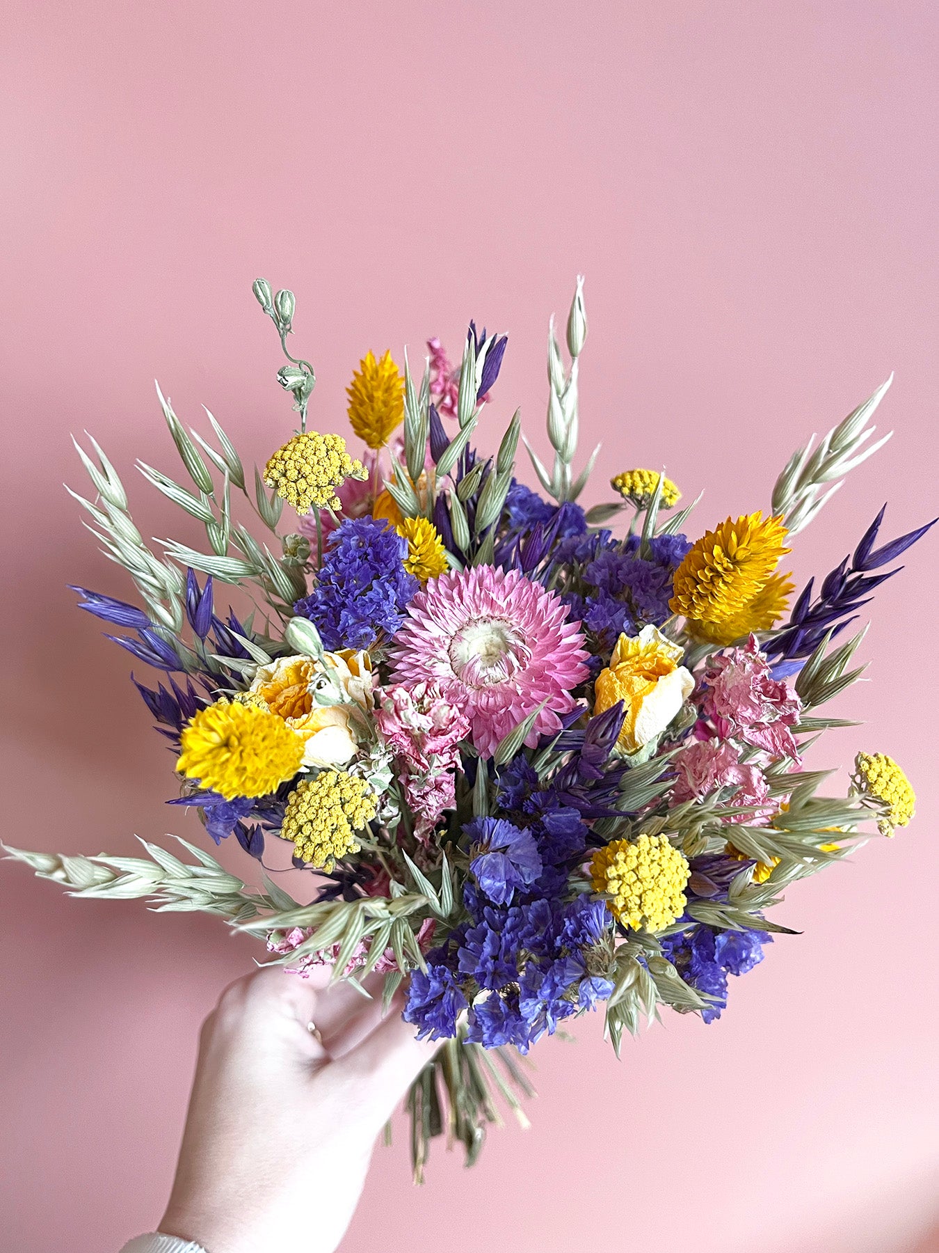 Bouquet de fleurs séchées multicolore GAÏA