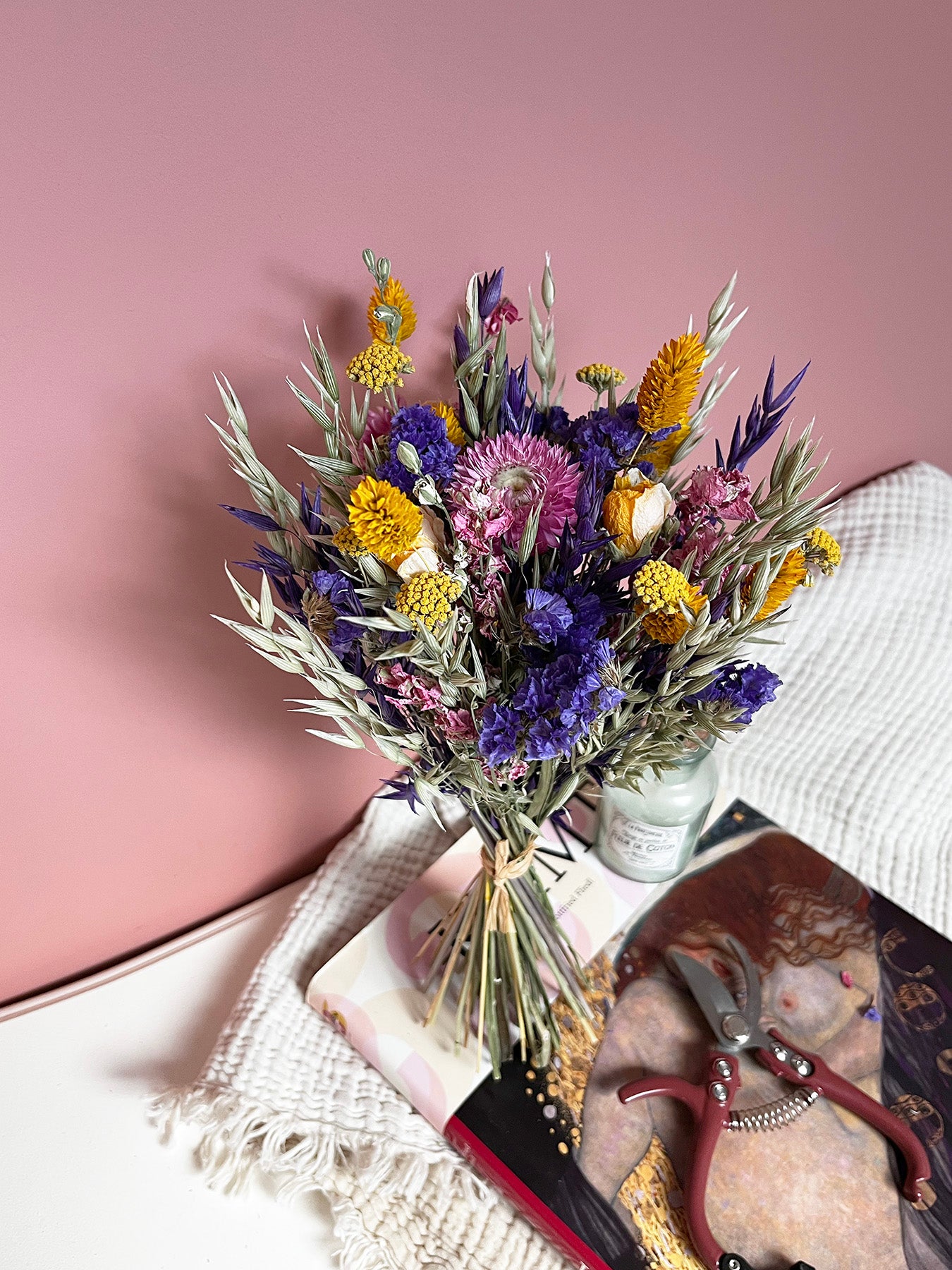 Bouquet de fleurs séchées multicolore GAÏA