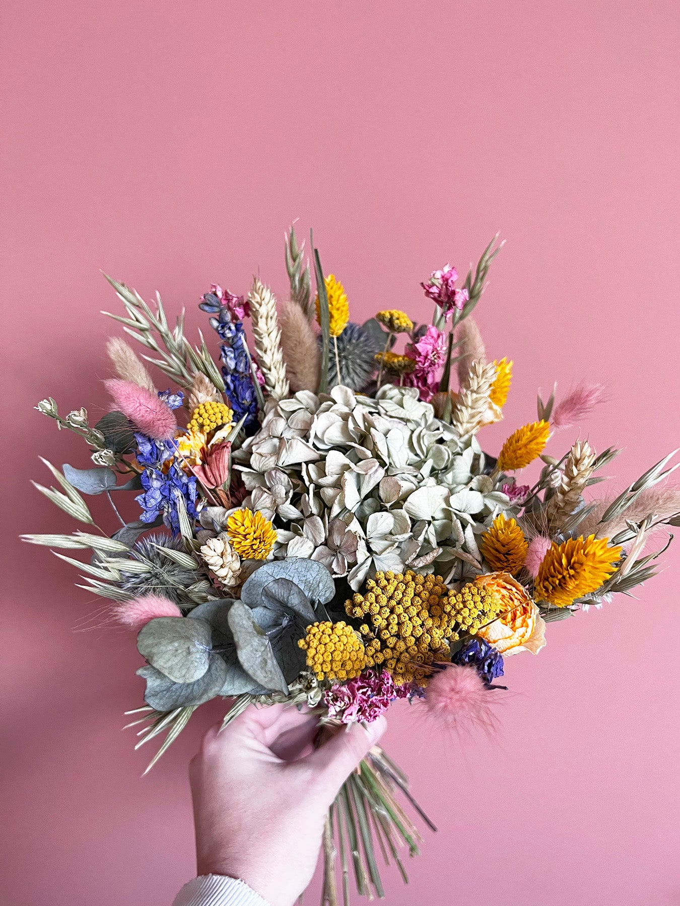 Bouquet de fleurs séchées multicolore GRENADE