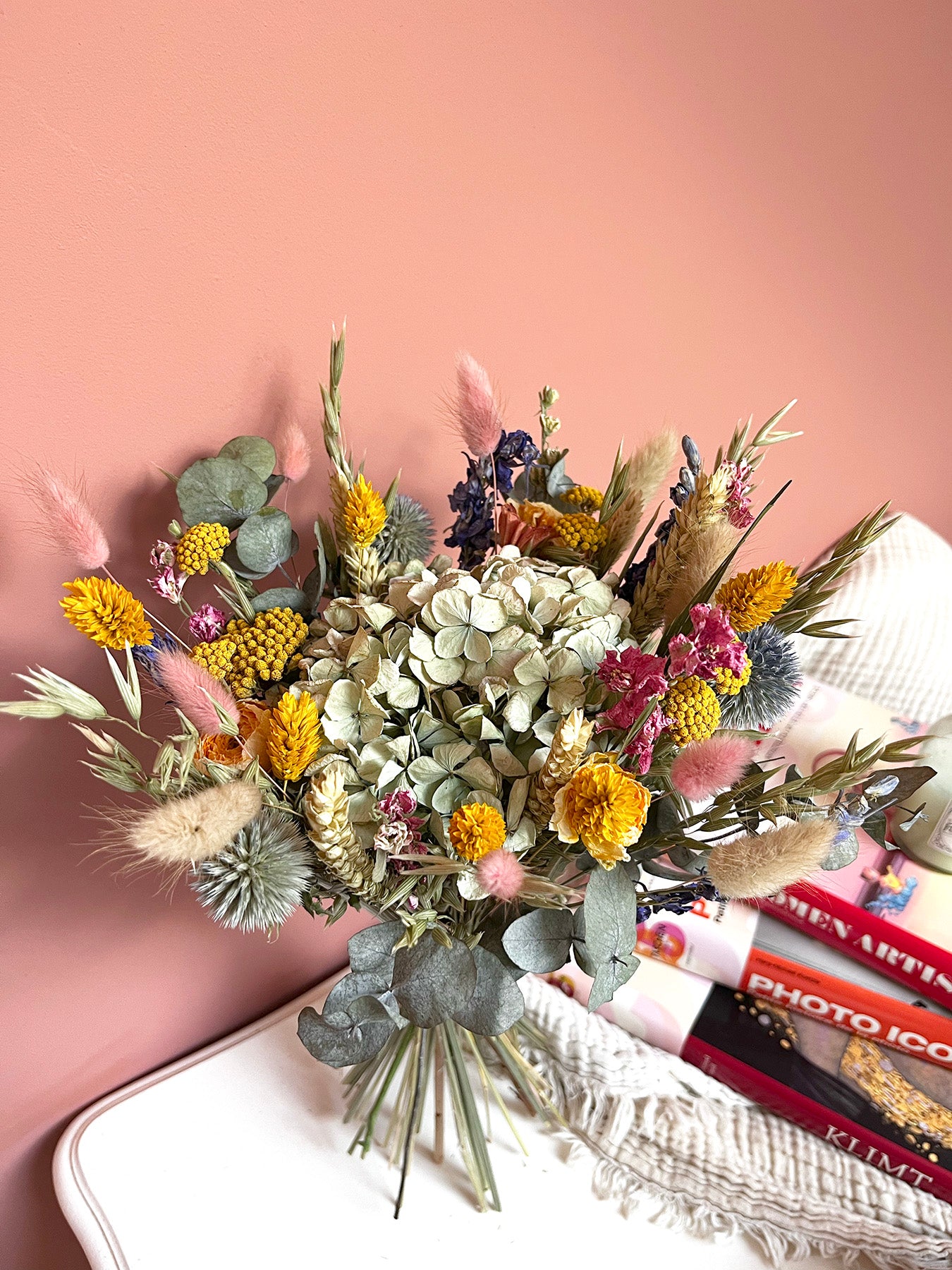 Bouquet de fleurs séchées multicolore GRENADE